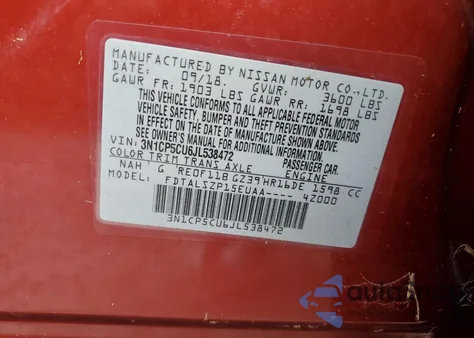 3N1CP5CU6JL538472